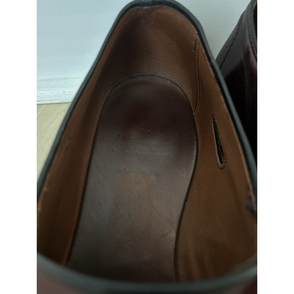 ALLEN EDMONDS Randolph Burgundy Loafer Shoes Size 13B Narrow - Picture 3 of 9